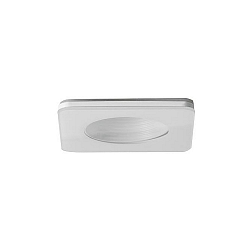 Downlight COVER-UP stiv, firkantet, klar, hvid