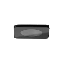 Downlight COVER-UP stiv, firkantet, klar, sort