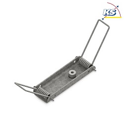 Spring holder for cavity walls for Wall recessed profile P32-12, steel / raw aluminum