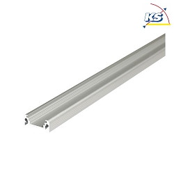 Surface mount LED profile P01-10, for LED-Strips up to 1cm width, 200cm, anodised alu