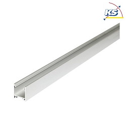 Surface mount LED profile P06-20, for LED-Strips up to 2cm width, 200cm, anodised alu
