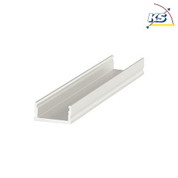 Surface mount LED profile P05-14 for LED-Strips up to 1.4cm width, 200cm, black anodised