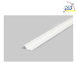 Recessed profile P31-10, for LED-Strips up to 1cm width, 200cm, white laquered