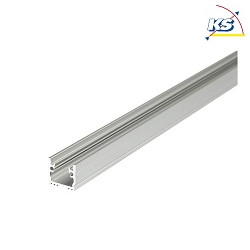 Floor recessed profile P33-12, for LED-Strips up to 1.2cm width, 200cm, anodised alu