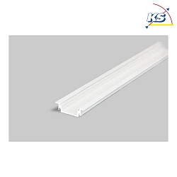 Recessed profile P34-14, for LED-Strips up to 1.4cm width, 200cm, white laquered