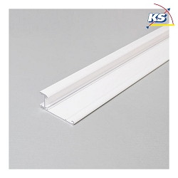 Surface LED wall profile P73-12, for LED-Strips up to 1.2cm width, 200cm, white laquered