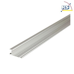 Surface LED wall profile P73-12, for LED-Strips up to 1.2cm width, 200cm, anodised alu