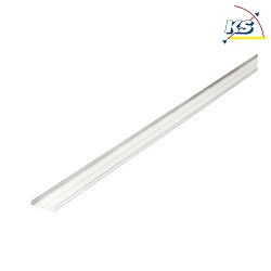 Surface LED flat profile P76-16, for LED-Strips up to 1.6cm width, 200cm, white laquered