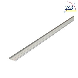 Surface LED flat profile P76-16, for LED-Strips up to 1.6cm width, 200cm, anodised alu