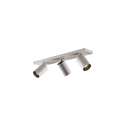 Loftlampe TAGES 3-flammer, firkantet, lang GU10 IP20, sort mat d�mpbar