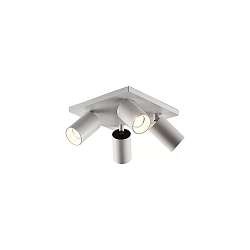 Loftlampe TAGES 4-flammer, firkantet GU10 IP20, sort mat d�mpbar
