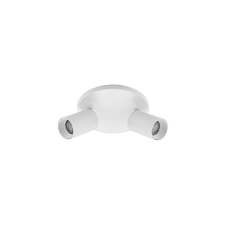 Loftlampe TAGES 2-flammer, rund GU10 IP20, hvid mat d�mpbar