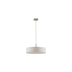 pendant luminaire TIM � 50CM up / down, with diffuser E27 IP20, nickel matt dimmable