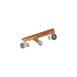 Loftlampe ELTASSO 3-flammer, justerbar E14 IP20, tr� lys d�mpbar