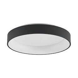 overflade lampe GEORGA 2CCT DIM CCT Switch, ringform IP20, sort mat d�mpbar