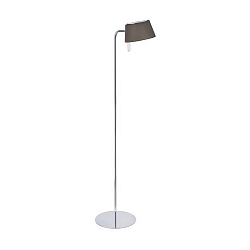 Standerlampe svingbar, med afbryder G9, brun, chrom d�mpbar