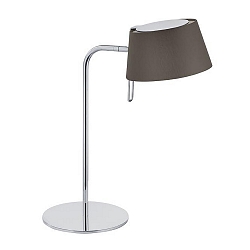 Bordlampe svingbar, med afbryder G9, brun, chrom d�mpbar