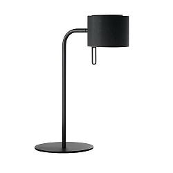 Bordlampe svingbar, med afbryder, med sk�rm G9, pulverlakeret, sort d�mpbar