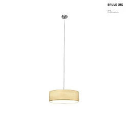 pendant luminaire with shade E27 IP20, nickel dimmable