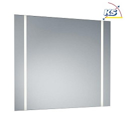 Surface LED wall / mirror luminaire MIRROR, IP44, 2-sided, partly matt, 80 x 80cm, 2x20W 3000K 2x2062lm, CRi > 90