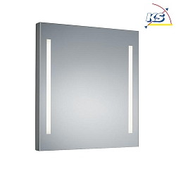 Surface LED wall / mirror luminaire MIRROR, IP44, 2-sided, partly matt, 60 x 60cm, 2x12W 3000K 2x1138lm, CRi > 90