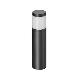 P�lelampe STICK rund, omskiftelig LED IP65, sort 