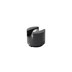 Gulvlampe NIAS rund, direkte / indirekte IP66, pulverlakeret, grafit gr� 