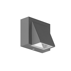 Udend�rs wall luminaire MEGERA omskiftelig LED IP54, gr� 