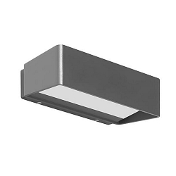 Udend�rs wall luminaire TULLIA omskiftelig LED IP65, gr� 