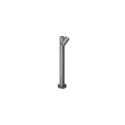 P�lelampe LUZON 1-flamme GU10 IP65, pulverlakeret, grafit gr� d�mpbar