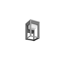 Udendørs wall luminaire LEVU omskiftelig IP54, pulverlakeret, grafit grå 