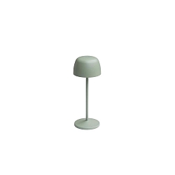 Batteri bordlampe ROSS down, med touch-d�mper IP54, salviegr�n d�mpbar