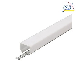 Plastic cover BRUM-53432070, tailored to 10cm length, opal