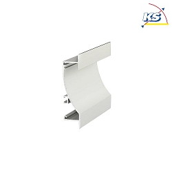 Recessed LED Wall profile P32-12 (BRUM-53650260), tailored to 10cm length, anodised alu