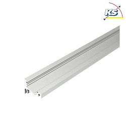 Surface LED corner profile P60-10 (BRUM-53700260), tailored to 10cm length, anodised alu