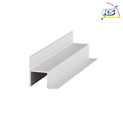 Recessed LED ceiling profile with wall mounting P75-14 (BRUM-53755260), tailored to 10cm length, anodised alu