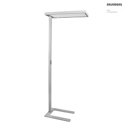 floor lamp DEVAN square, switchable LED IP20, silver