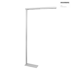 floor lamp PERIA square, indirect, switchable LED IP20, silver
