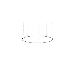 pendant luminaire ANDROS IN/OUT � 180CM Bluetooth controllable IP20, powder coated, black matt dimmable
