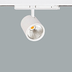 Skinne spot rund, drejelig, omskiftelig LED IP20, s�lv 
