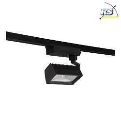 Track mounted LED wallwasher CORE, 43.2W 4000K4470lm 100 WideFlood (WFL), adjustable, black