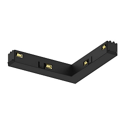 L-tilslutning PEPA HIGH + FLAT - 90� elektrisk, sort