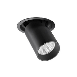 Spot TRAXX MIDI rund, svingbar, drejelig, omskiftelig LED IP20, sort 
