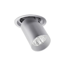 Spot TRAXX MIDI rund, svingbar, drejelig, omskiftelig LED IP20, s�lv 