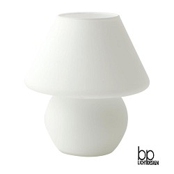 Bordlampe E14 IP20, mat, opal, hvid 