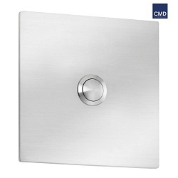 Bell plate, 7 x 7cm, IP44, stainless steel