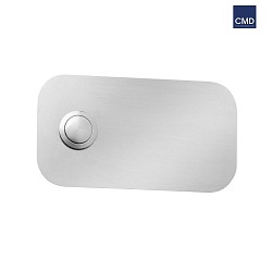 Bell plate, 11 x 6cm, IP44, stainless steel