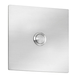 Klokkeplade 10 X 10 stor, firkantet, rustfrit st�l
