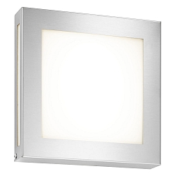 Udend�rs wall luminaire 22 x 22 firkantet, med bev�gelsesdetektor IP44, rustfrit st�l 
