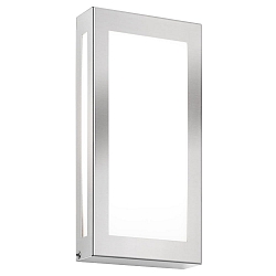 Udendørs wall luminaire 28 X 14 FLAT flad IP44, rustfrit stål 